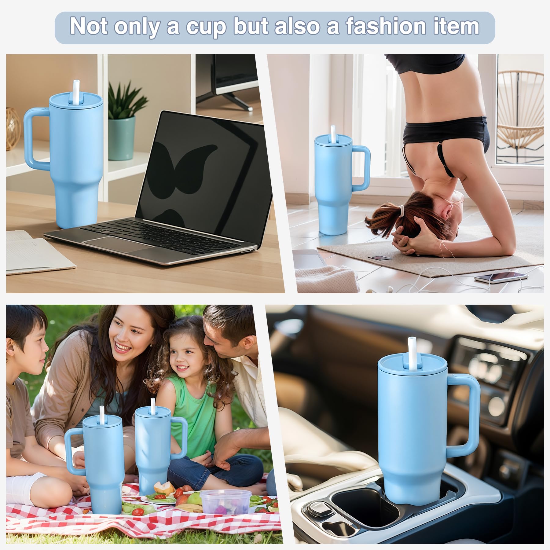 Pawtong magnetic-blue tumbler in use for daily hydration.
