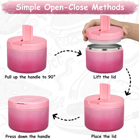 Pawtong wide-mouth 12oz thermal soup jar maintains warmth for hours