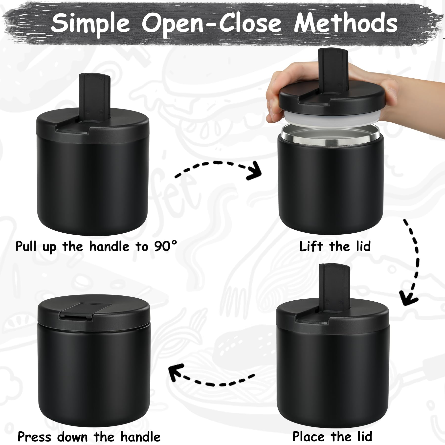 Pawtong wide-mouth design enabling easy filling and cleaning.