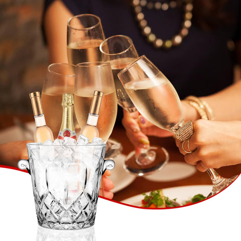 Paysky durable glass ice bucket designed for regular indoor and outdoor use.