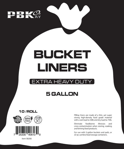 PBKay BPA-free food-grade liner keeps contents pure.