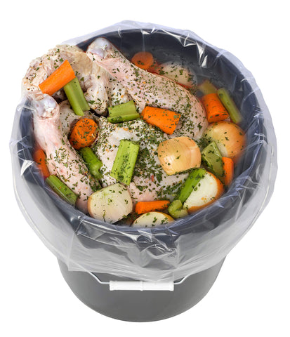 PBKay heavy-duty 2mil liner protects buckets during brining.