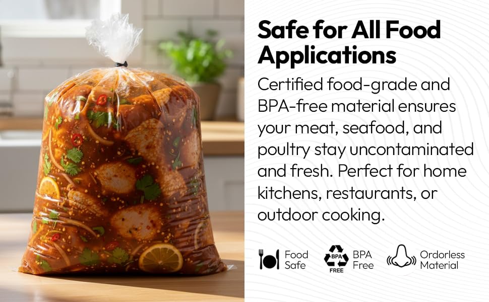 PBKay liner supports up to 50 lbs wet load during brining.