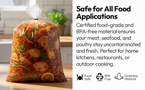 PBKay liner supports up to 50 lbs wet load during brining.