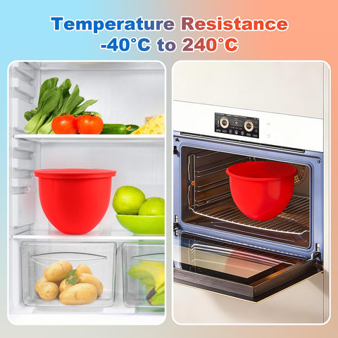 Pcttoil silicone bowl liners are dishwasher-safe for easy cleanup