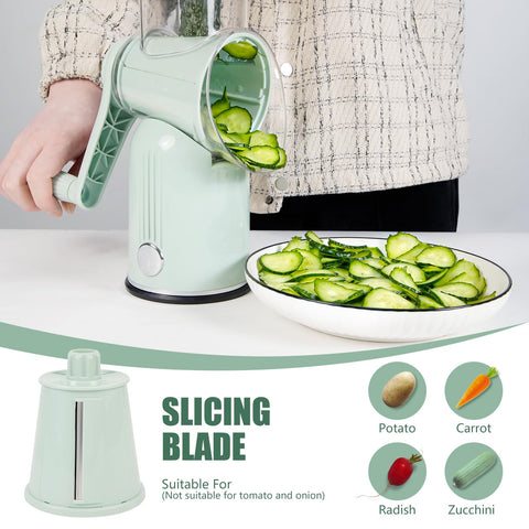 PDAENLKY 5-in-1 blade set enables versatile slicing, shredding, and grinding