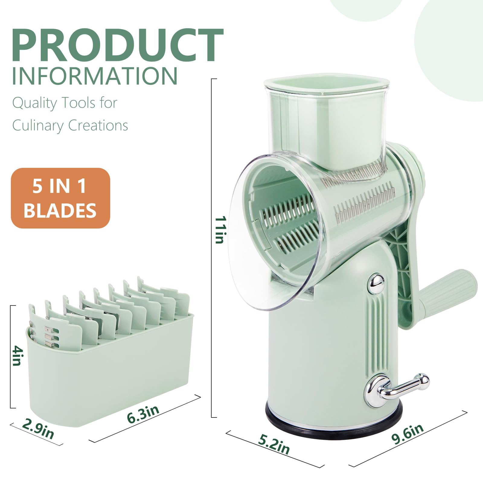 PDAENLKY discharge port guides grated food into bowls