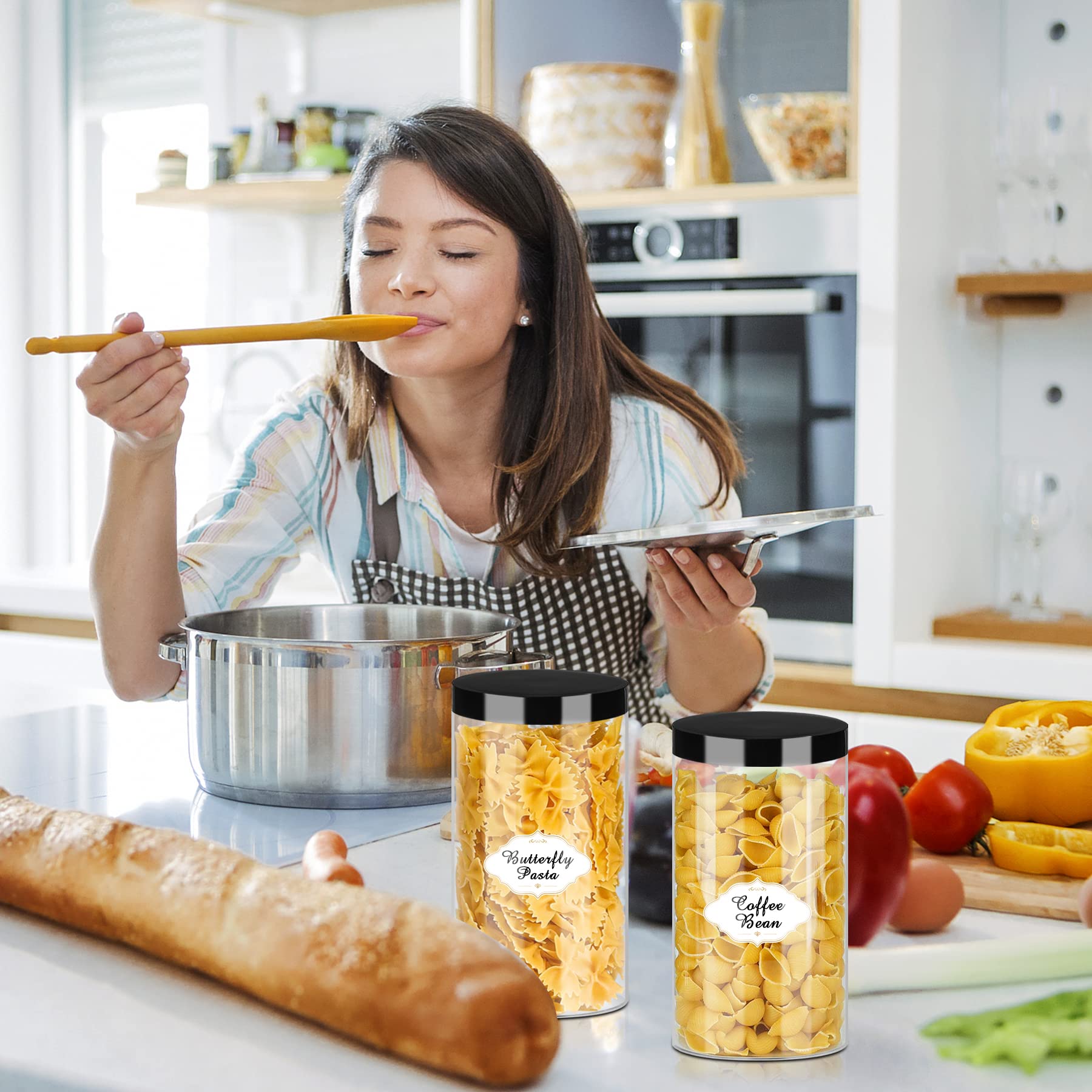 PeacePeo 16-pack jars offer versatile storage for kitchen and crafts