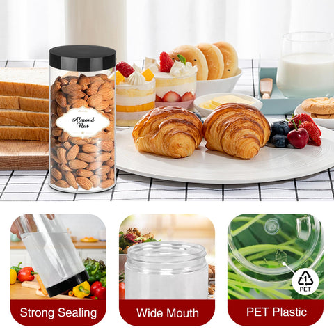 PeacePeo airtight 16 oz jar with foam liner keeps contents fresh
