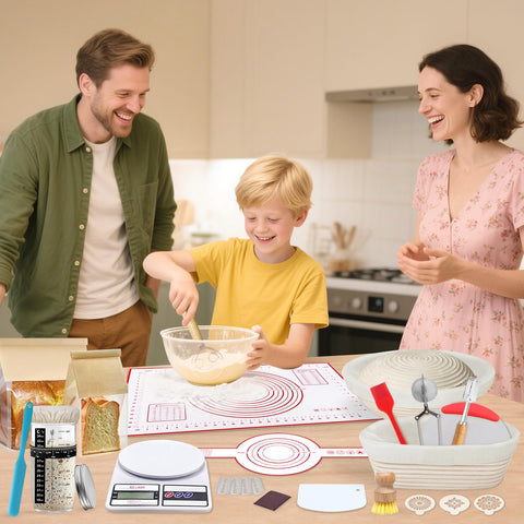 PeacePeo easy-cleaning brush helps remove dough residue after use.