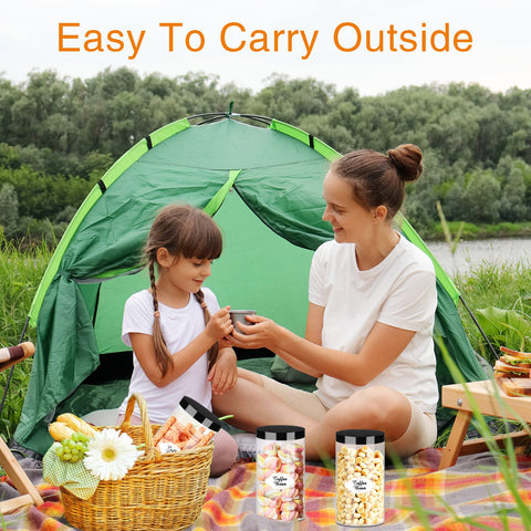 PeacePeo BPA-free jar set keeps contents visible and accessible