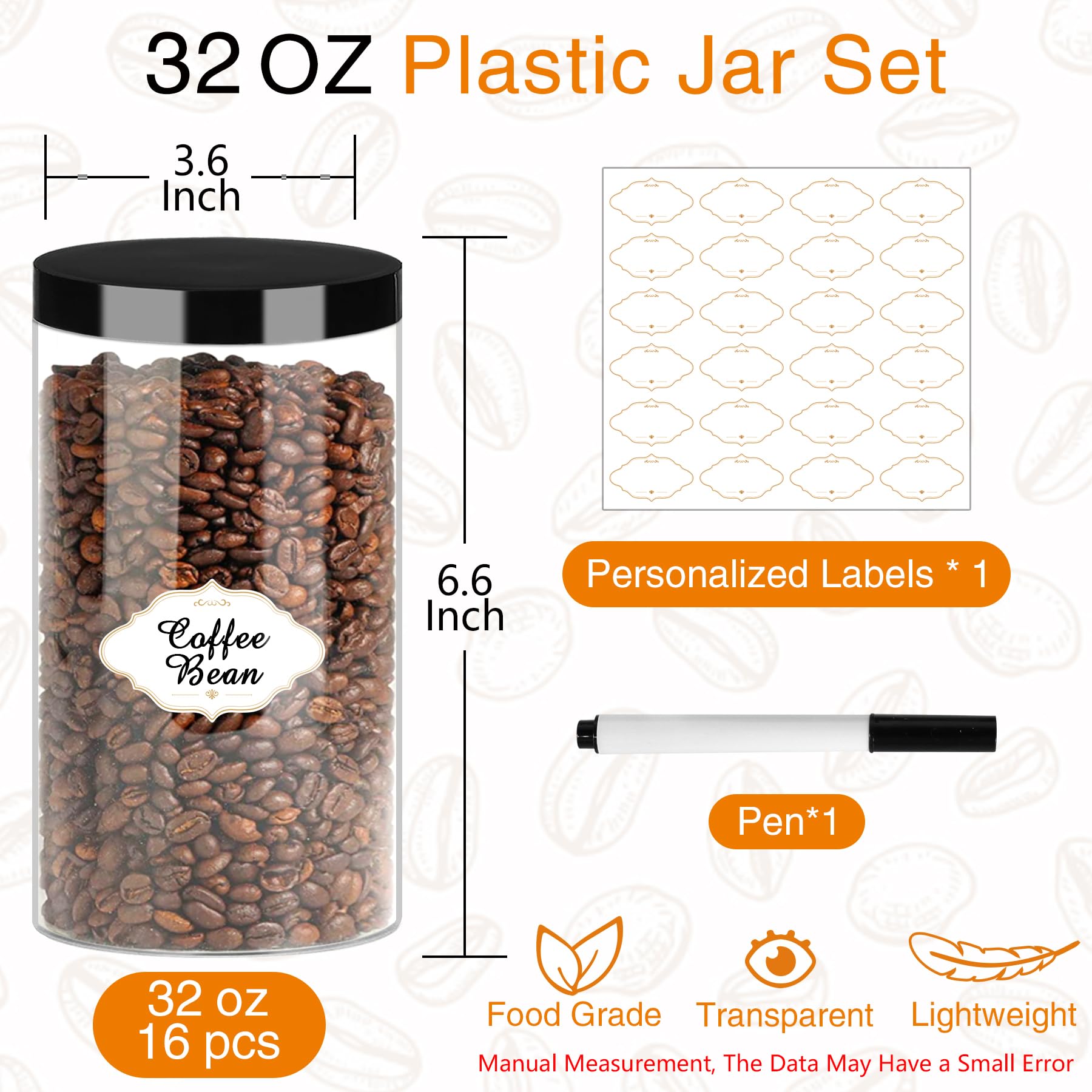 PeacePeo leakproof screw-on lid jar keeps contents sealed and fresh