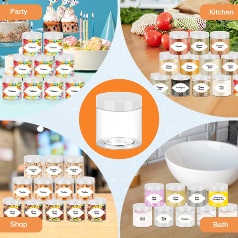 PeacePeo stackable jars help keep kitchen and craft spaces neat and space-efficient.
