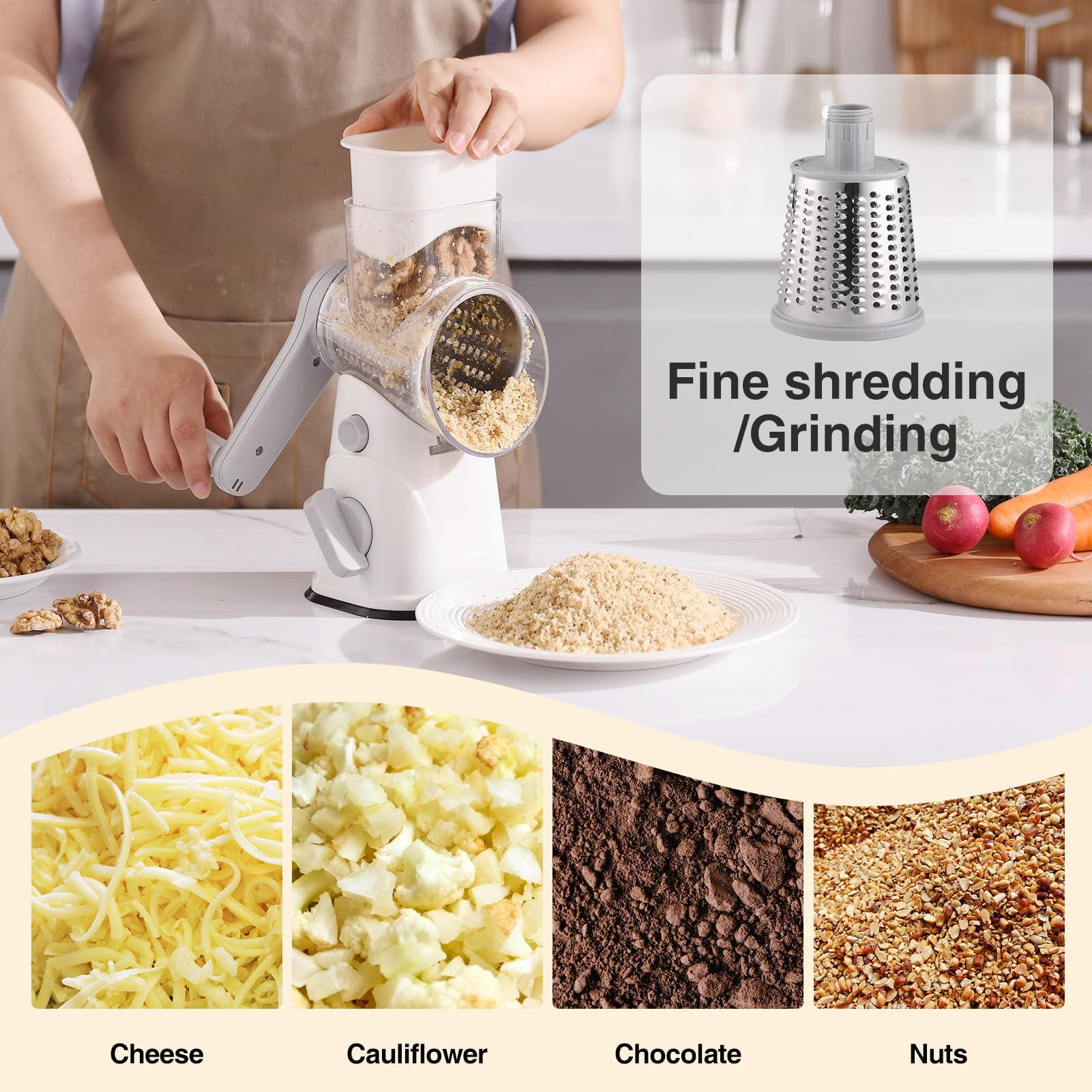 peatend detachable blades enable safe cleaning and thorough rinsing