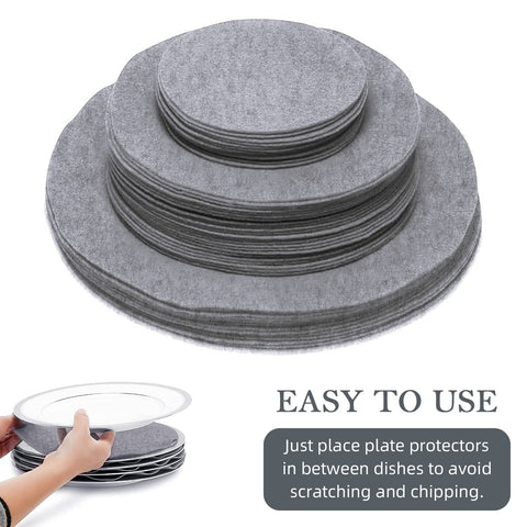 Pehciroe felt protectors guard cookware and countertops from heat and impact.
