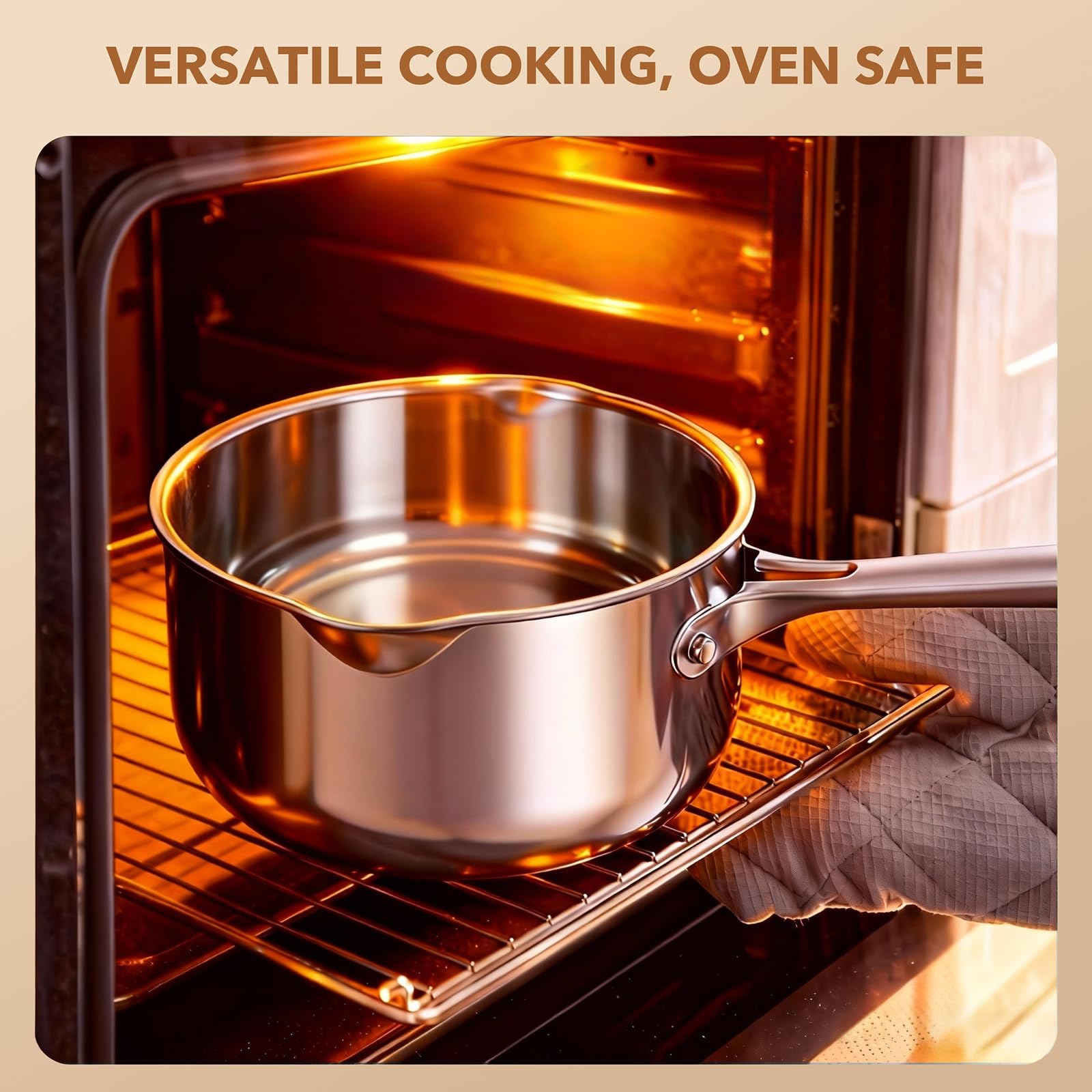 PekGema dishwasher-safe pan cleans up quickly after cooking.