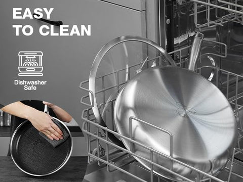 PekGema brushed exterior on 12-inch pan signals durability for daily use
