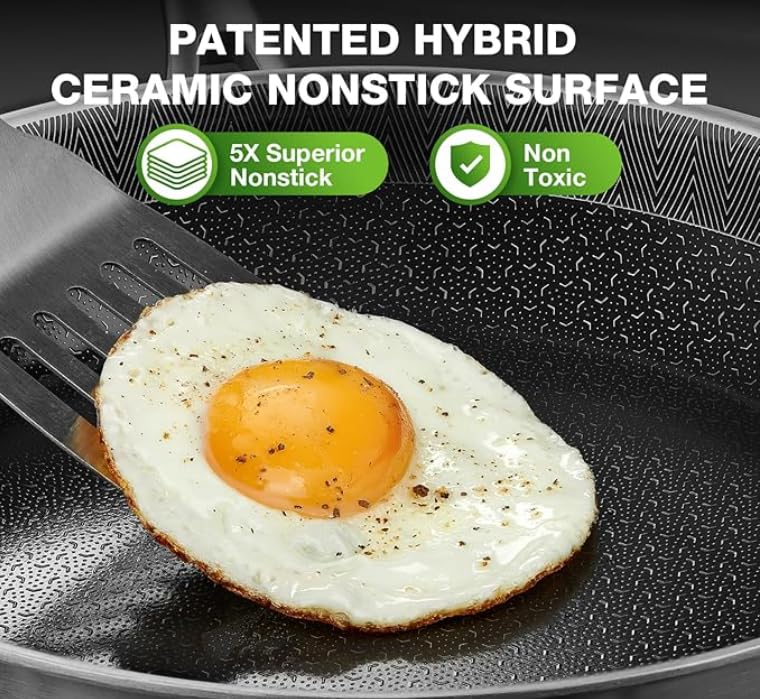 PekGema stainless steel skillet built for durable performance on any stove