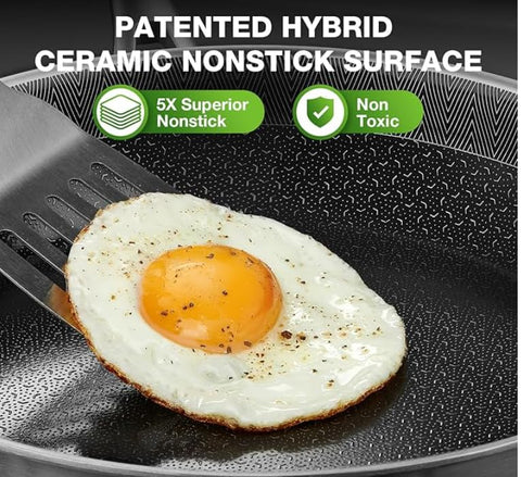 PekGema stainless steel skillet built for durable performance on any stove