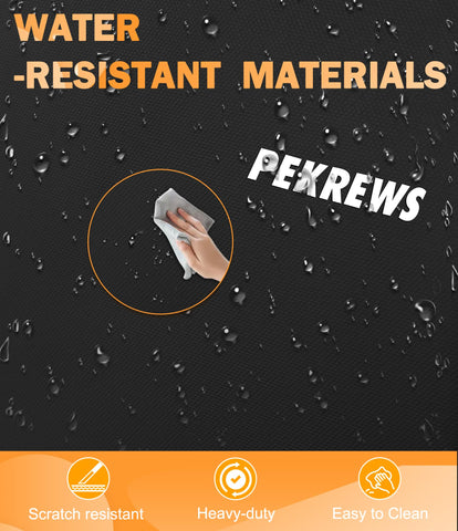 Bottom with four non-slip pads stabilizes the bag on surfaces
