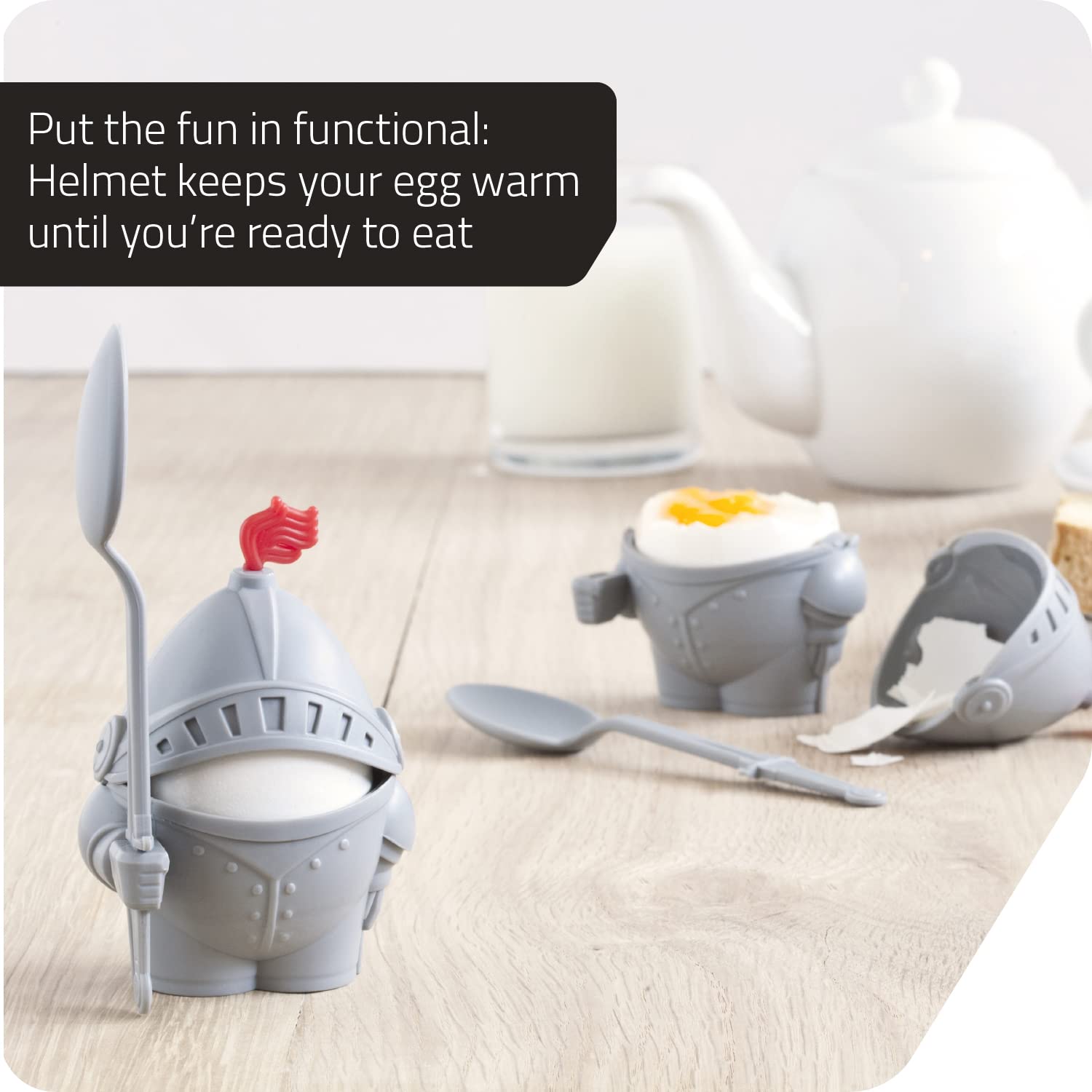 PELEG DESIGN Arthur Knight egg cup displayed on counter with playful charm.