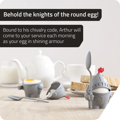 PELEG DESIGN Arthur Knight spoon complements the cup for simple egg serving.