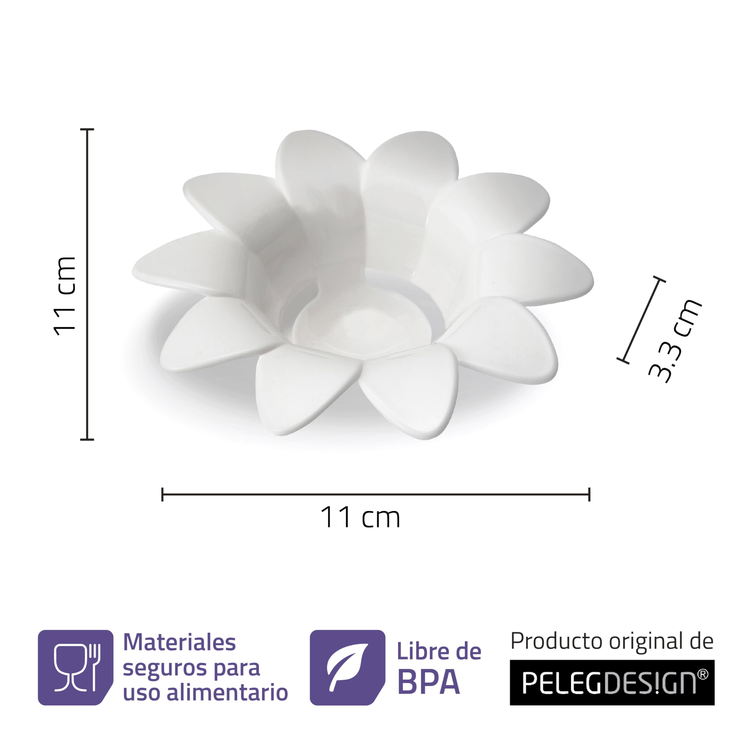 Peleg Design Daisy Egg Separator displays a charming flower design while separating yolks cleanly