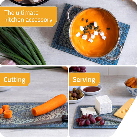 PELEG DESIGN Rugboard serving platter doubles as a chic cheese or fruit tray.