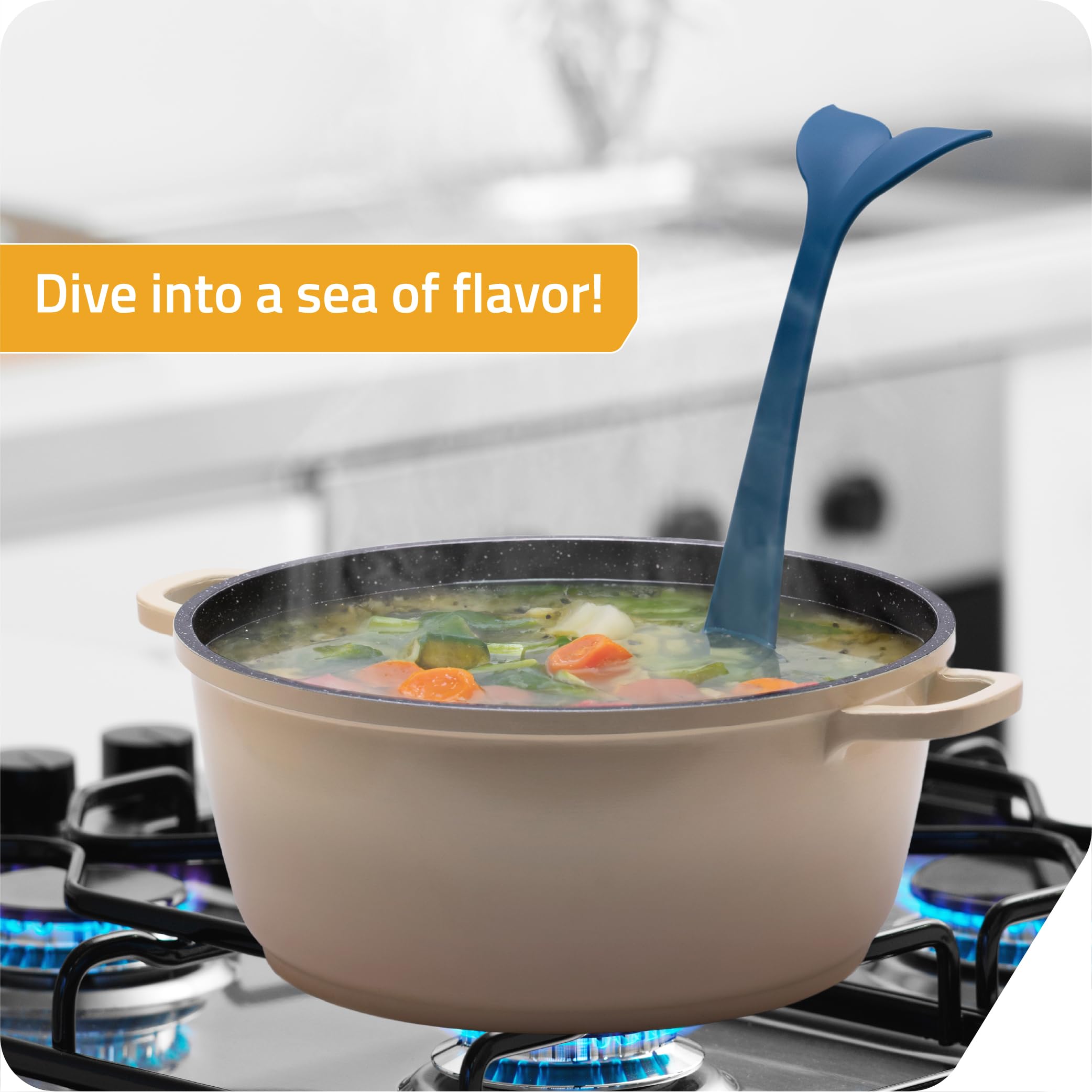 PELEG DESIGN Souper Tail ladle used for punch serving at gatherings