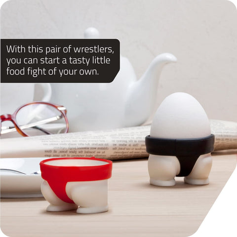 PELEG DESIGN Sumo Eggs on table adds action and charm.