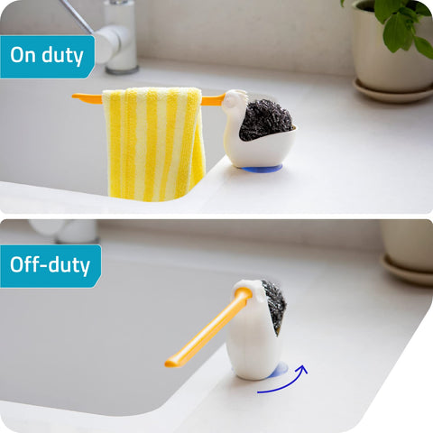 Pelix suction cup provides a strong grip and adjustable placement.