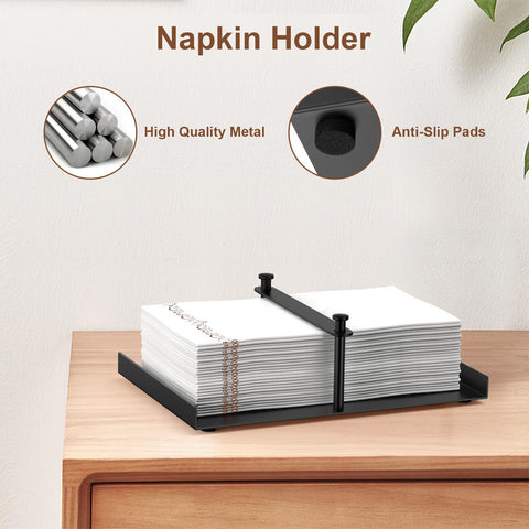PENGARO metal black napkin holder offers durable, rust-resistant daily use