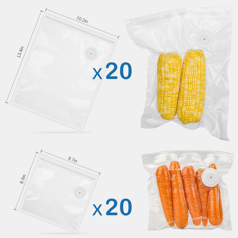 Pengrainsys handheld vacuum use with bags for quick sealing.