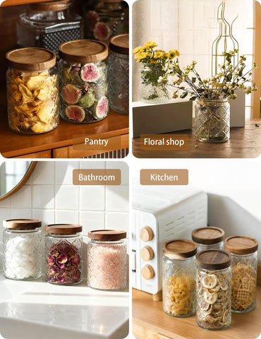 PENGSHU bathroom storage jar suitable for cotton balls and salts