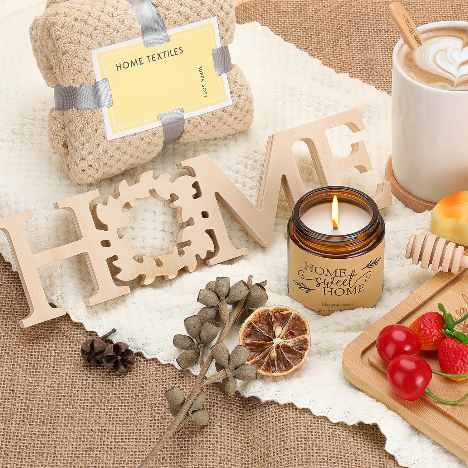 Pengtai hand towels add cozy, practical flair to the kitchen