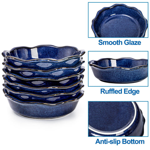 Peohud 12 oz individual pie dish ideal for personal desserts.