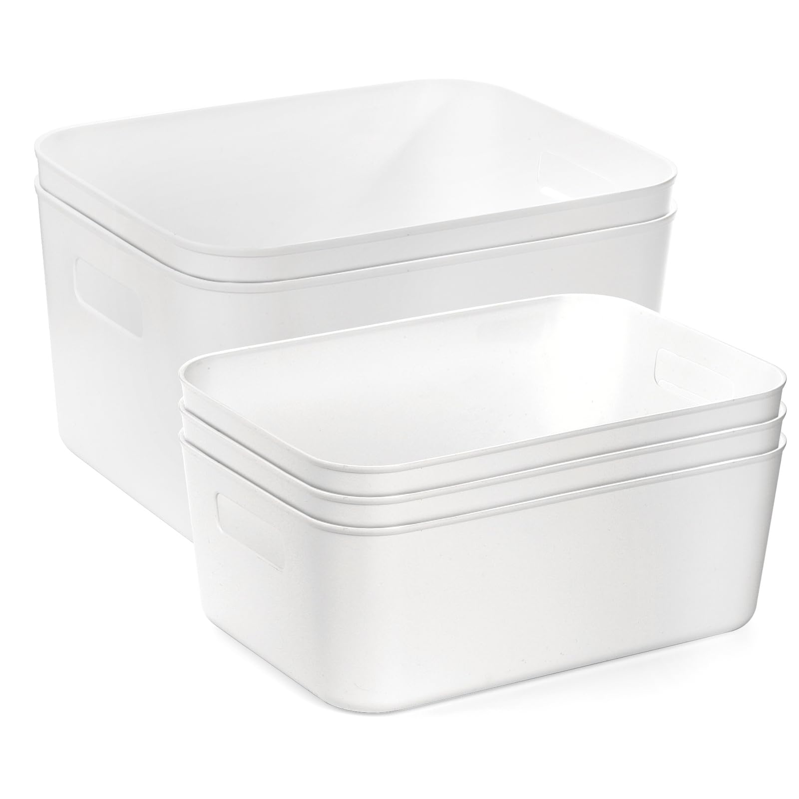 Peohud bathroom storage bin stores towels and toiletries neatly.