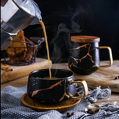 Peohud espresso cup supports latte, cappuccino, Americano with comfortable 10 oz size.