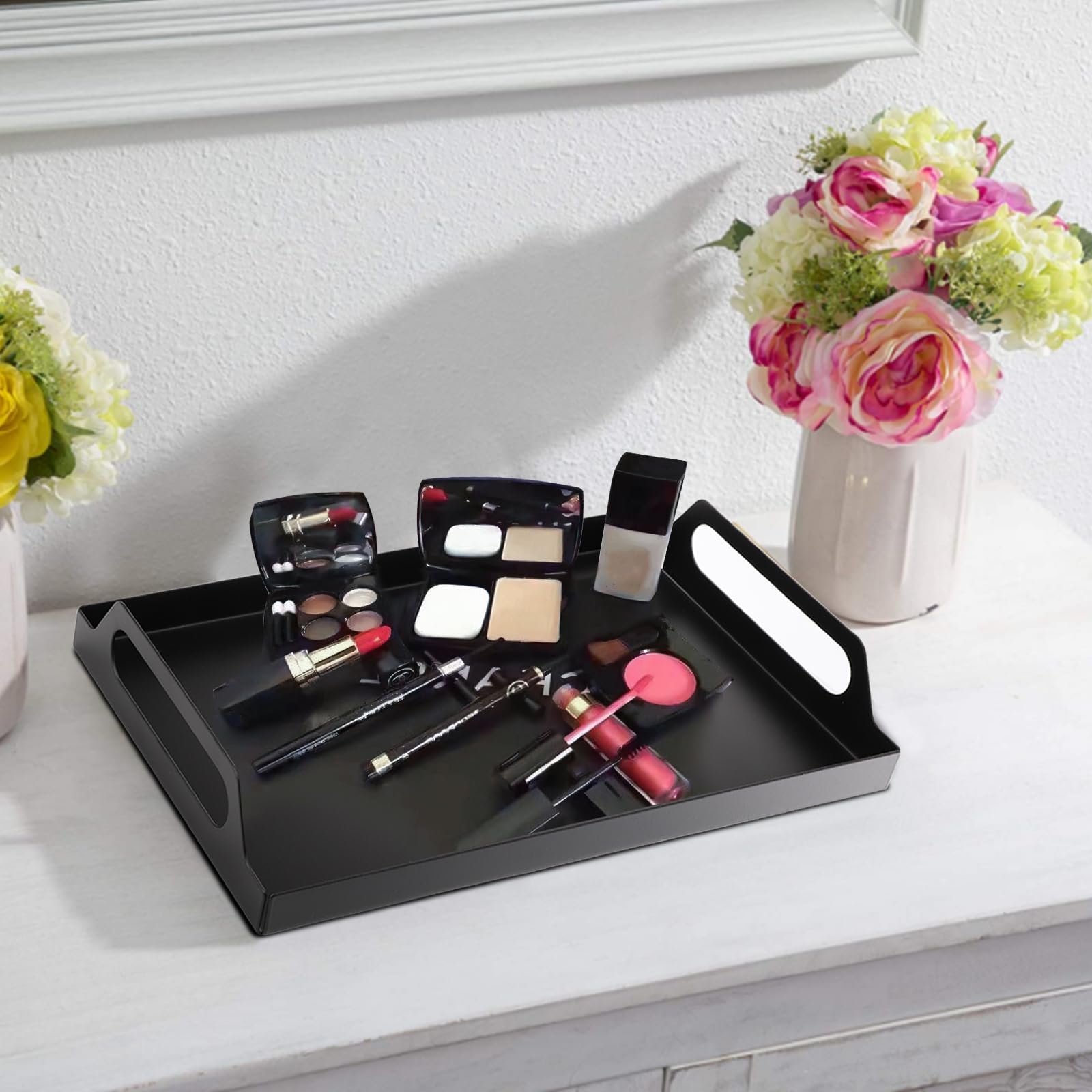 Peohud elegant black tray makes a stylish gift for home decor.