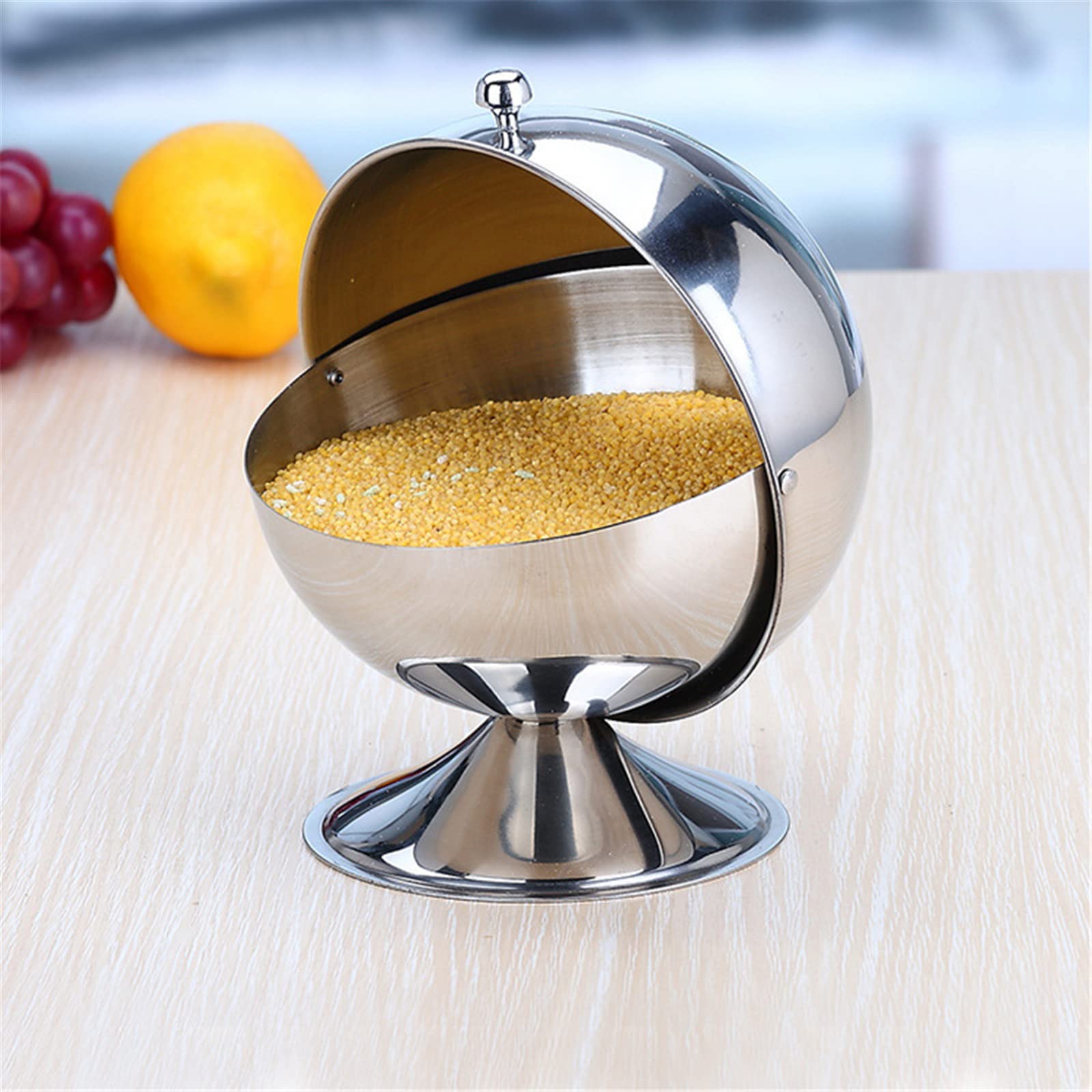 Peohud bowl on kitchen counter, bar, or office desk area.