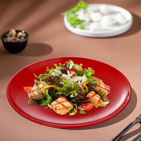 Peohud melamine plate in blue, dishwasher safe for quick cleanup after meals