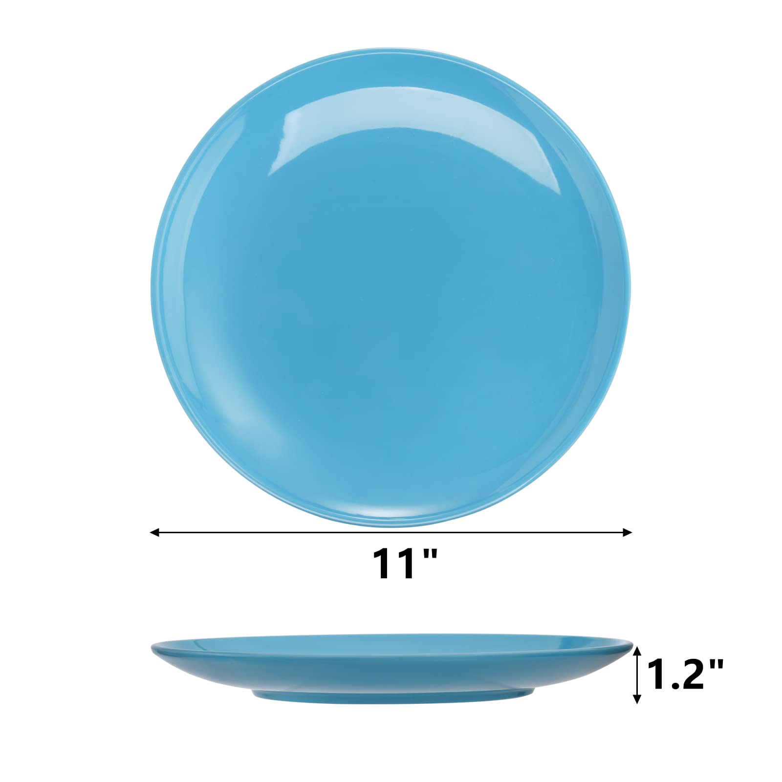 Peohud melamine plate in red, sturdy for everyday meals and casual entertaining