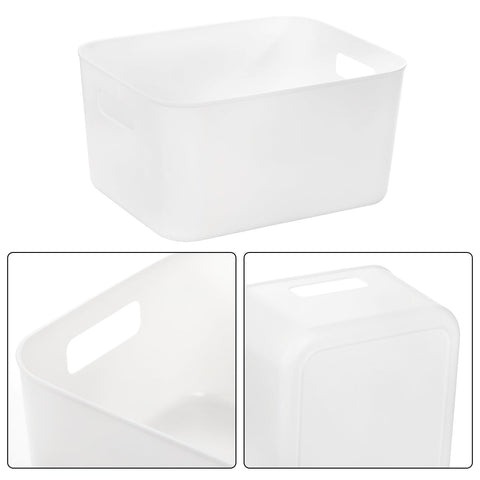 Peohud pantry organizer bin with handle enables easy transport between rooms.