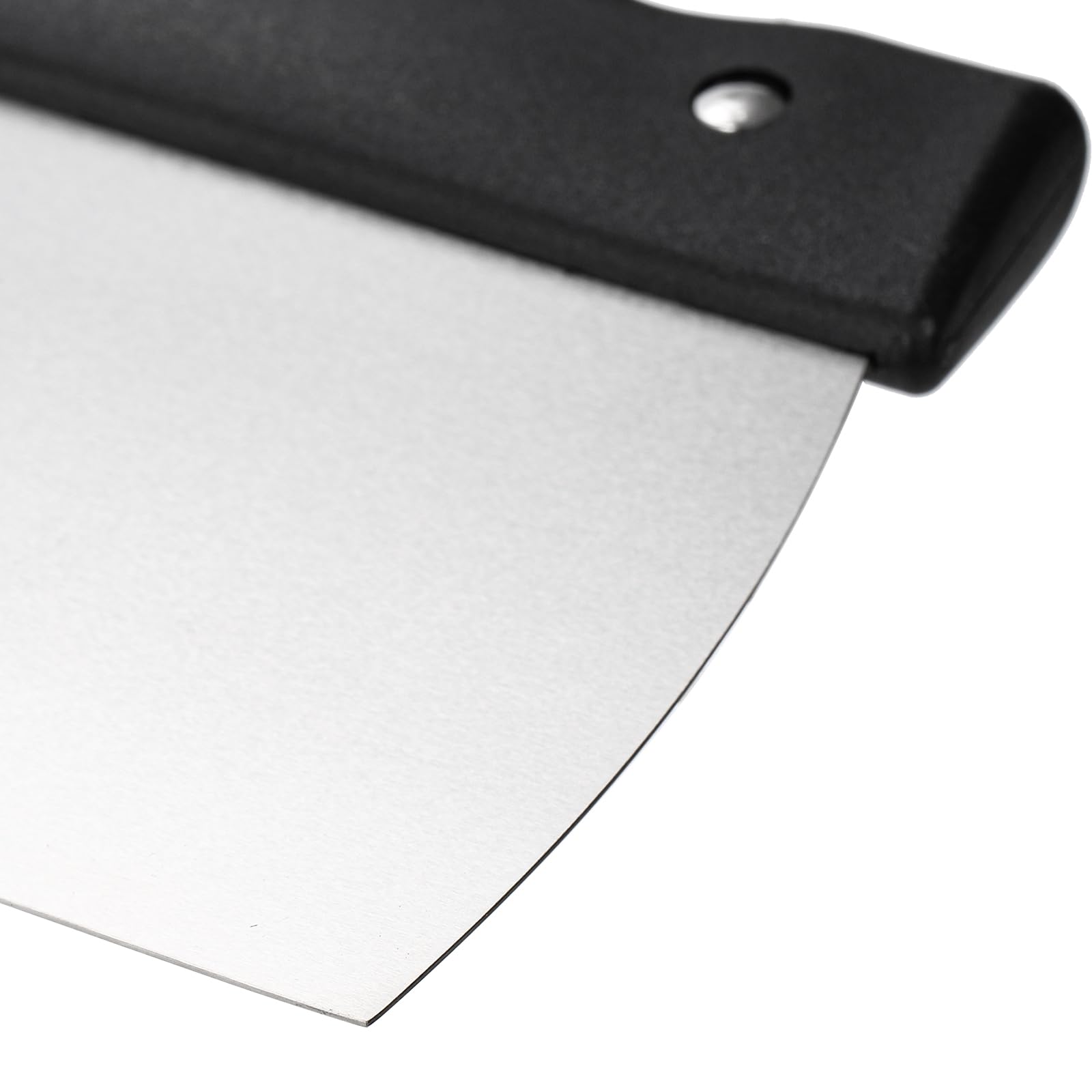 Peohud rubber-handle spatula provides ergonomic grip during chocolate work.