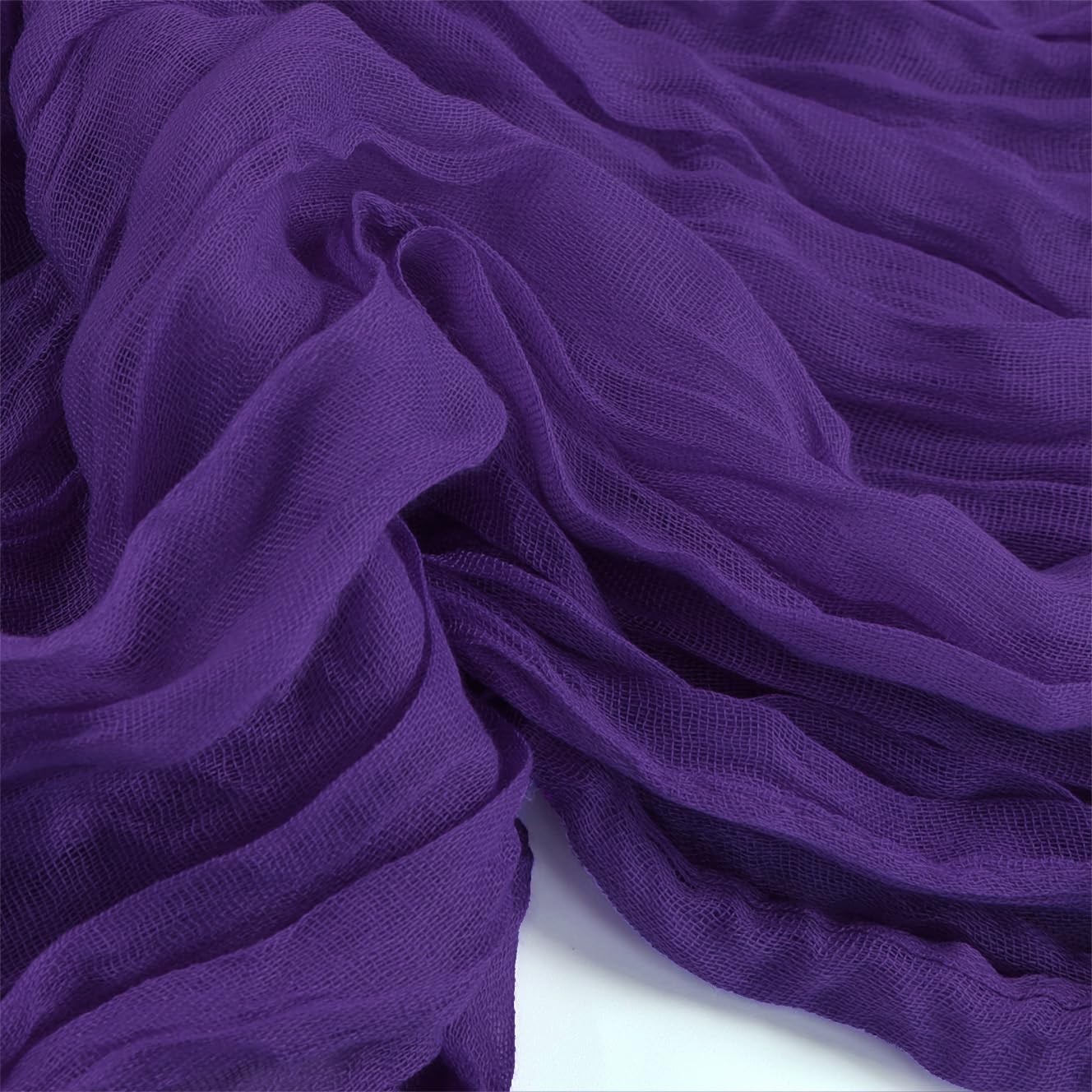 pepmily 120-inch purple runner provides graceful drape for arches and tables.
