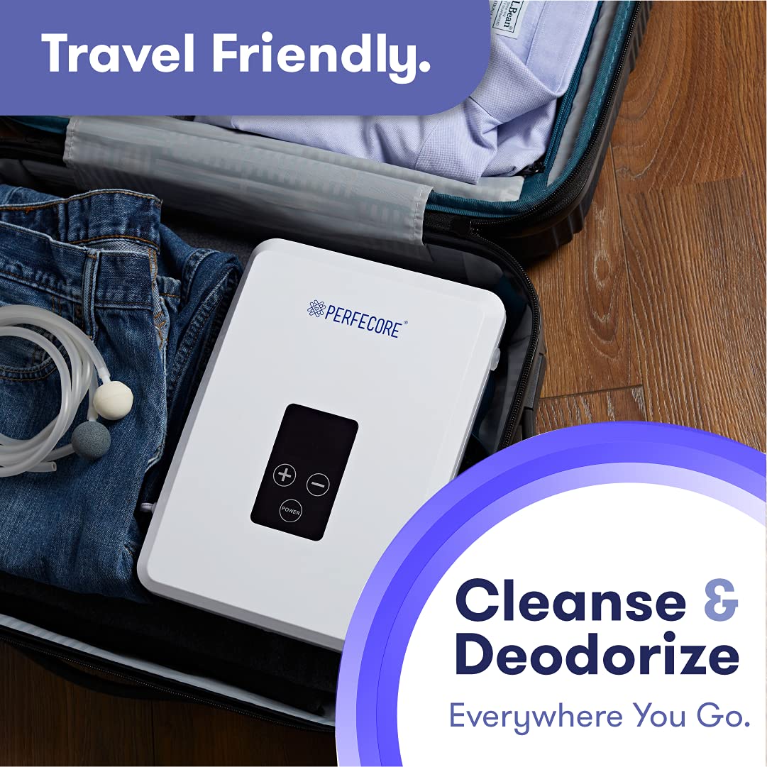Perfecore ozonator purifies essential oils for skin-care routines.