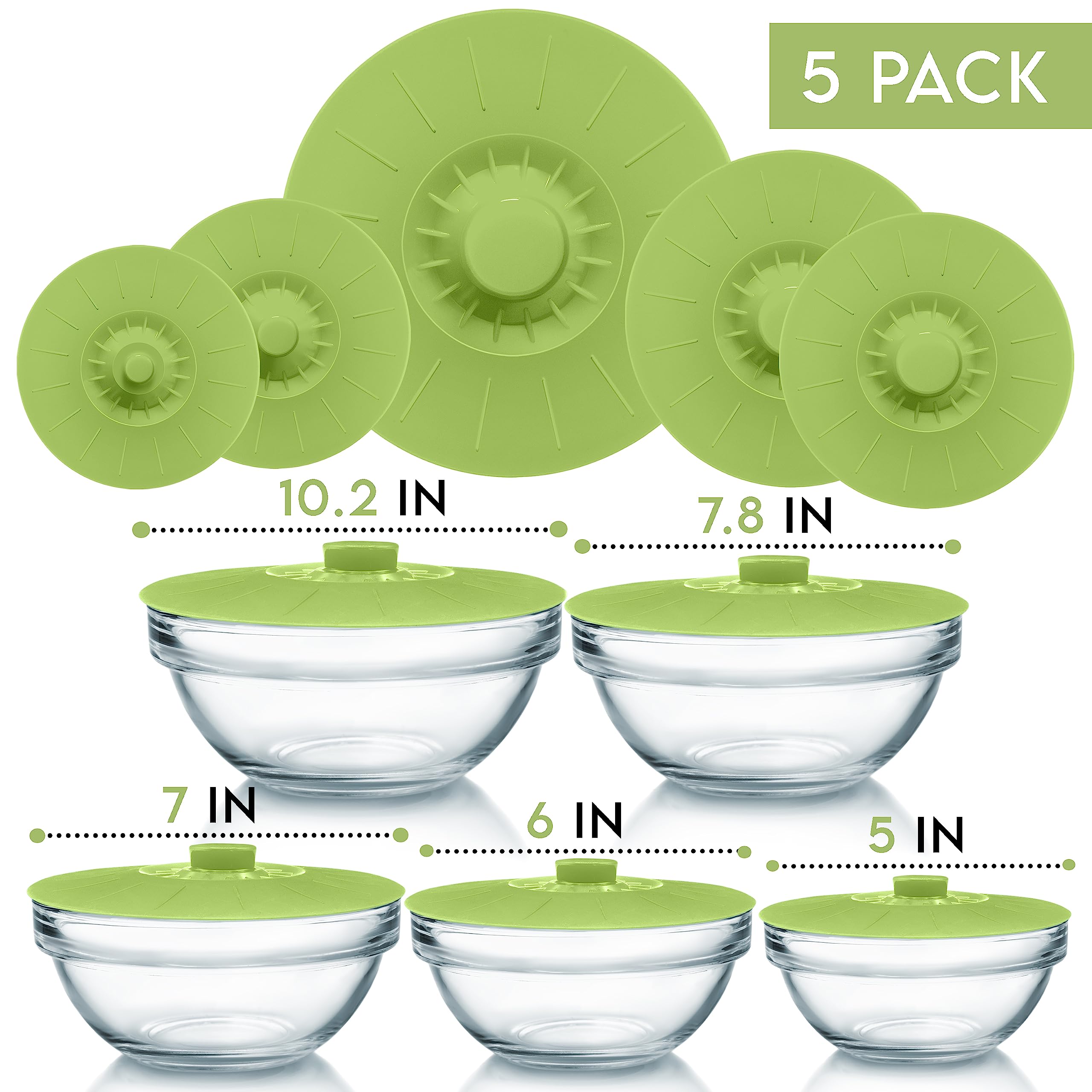 Perfect and Simple lids stack neatly for compact kitchen storage.