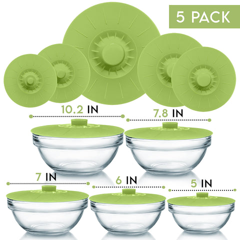 Perfect and Simple lids stack neatly for compact kitchen storage.