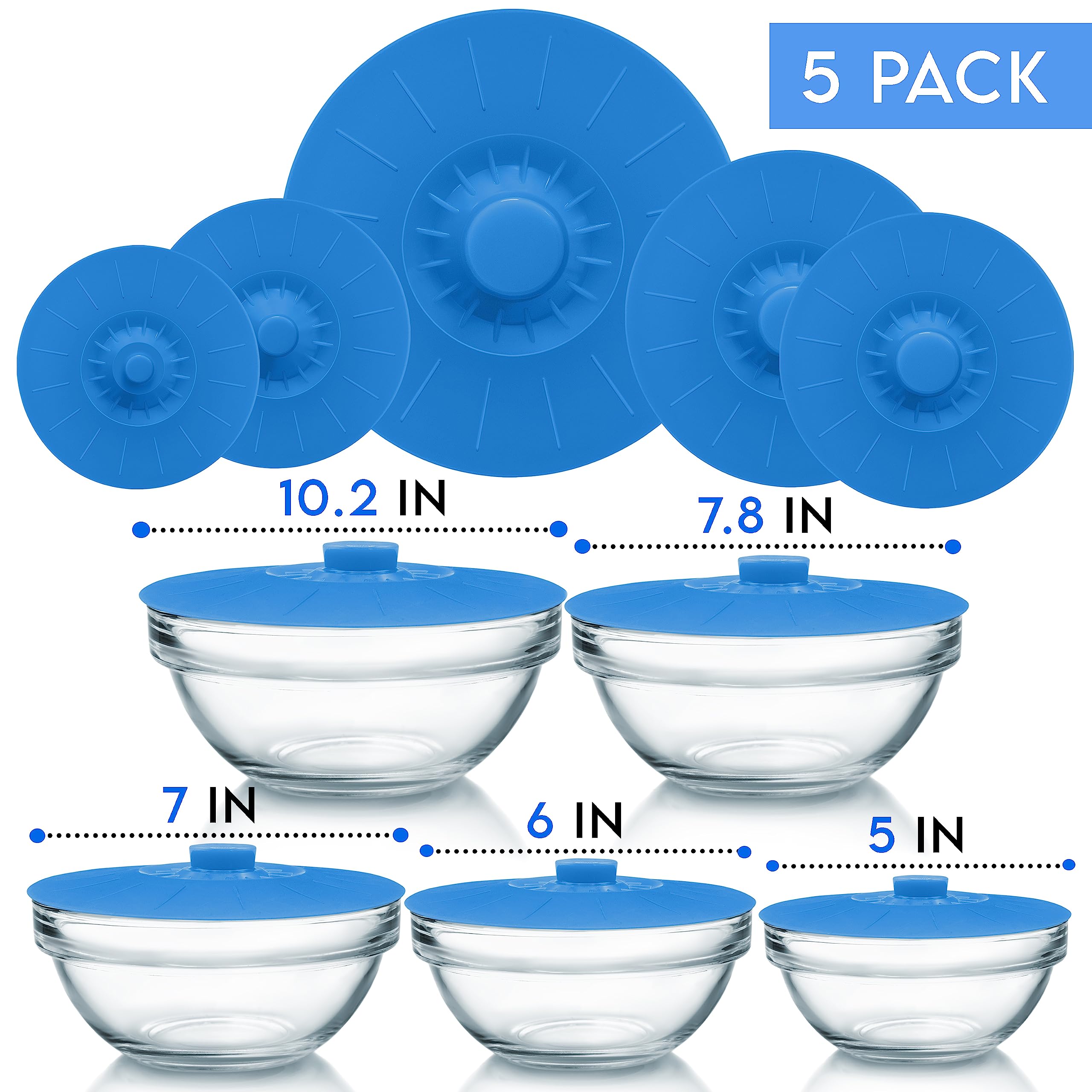 Perfect and Simple food-grade BPA-free lids safeguard food while sealing in freshness.