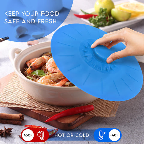 Perfect and Simple lids with interlocking handles for easy grip.